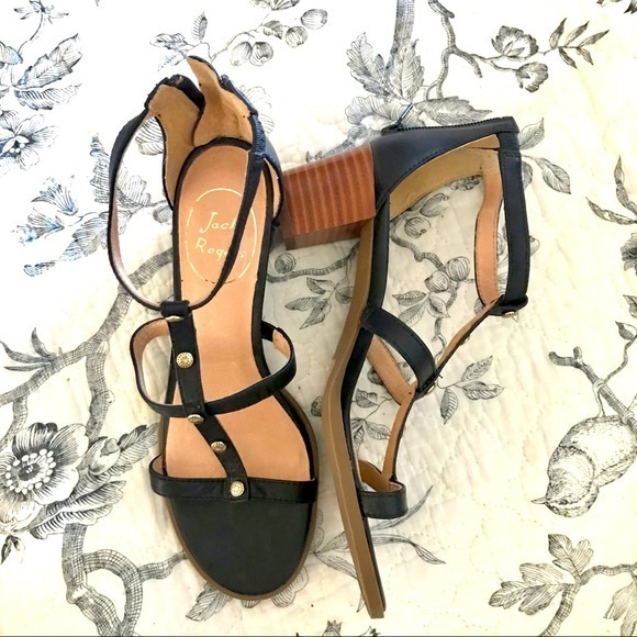 New Jack Rogers Julia Strappy Back Zip Heel 7